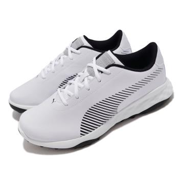 Puma 高爾夫球鞋 Grip Fusion Pro 男鞋 人造皮革 輕量 耐用 防潑水 緩衝 白 黑 194240-01 [ACS 跨運動]