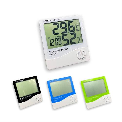 多功能濕溫度計 (AH-479B) 電子溫度計 大數字時鐘 溫度計 濕度計 溼度計 電子鐘 室內家用