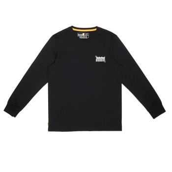 Timberland 男款黑色背面LOGO方塊長袖T恤A27M2001