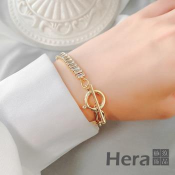 Hera 赫拉 潮流金屬拼接鑽石手鍊 H110120305