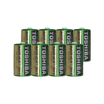 【東芝TOSHIBA】1號(D)環保 碳鋅電池 8入(1.5V無汞 無鎘 無汙染)