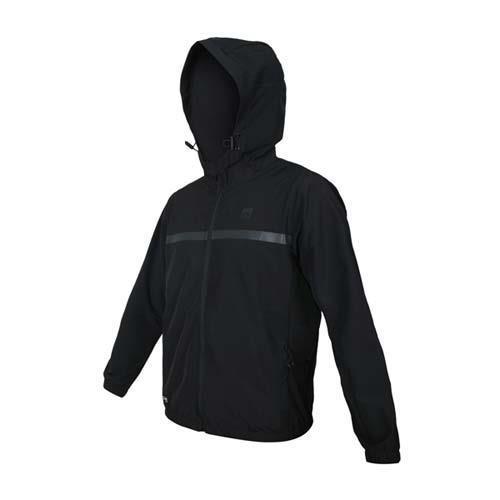 FIRESTAR 男彈性連帽防風外套-防潑水 反光 風衣