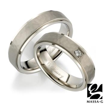 MASSA-G DECO系列 Double Ring Promise 鈦金對戒