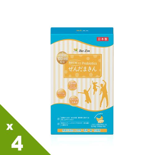 【BeeZin康萃】日本BB益生菌(香蕉風味)x4盒 (20包/盒) 