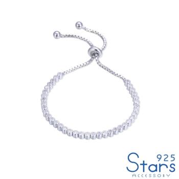 【925 STARS】純銀925微鑲美鑽鋯石立體串飾手鍊 純銀手鍊 造型手鍊 情人節禮物