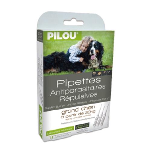 Pilou法國皮樂-第二代升級配方非藥用防蚤蝨滴劑-大型犬用15kg以上-狗(防蚤蝨防蚊) 