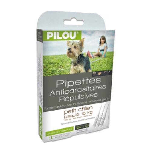 Pilou法國皮樂-第二代升級配方非藥用防蚤蝨滴劑-幼小犬-4個月以上到5kg以下成犬(老狗虛弱狗適用)