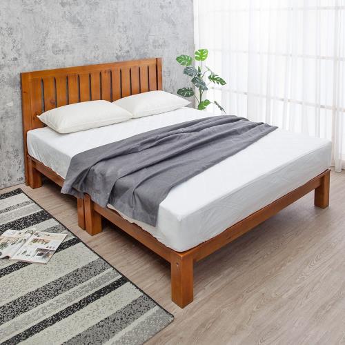 Boden-曼爾5尺雙人實木床組/床架(床頭片+床底-不含床墊)