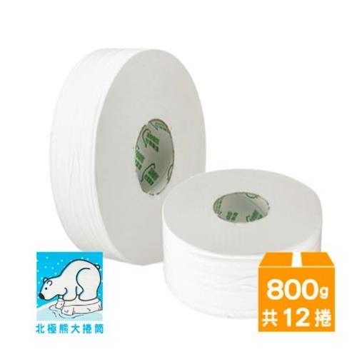 《北極熊》環保大捲筒衛生紙800gx12捲-箱