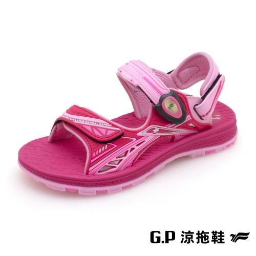 G.P 【NewType】兒童涼拖鞋-桃紅色 G1627B GP 涼鞋 拖鞋 童鞋 一鞋兩穿