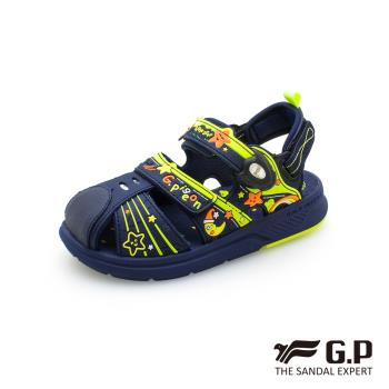 G.P ★漫步星空★輕量包頭鞋-藍綠色 G1625B GP 涼鞋 童鞋 護趾鞋 包頭鞋
