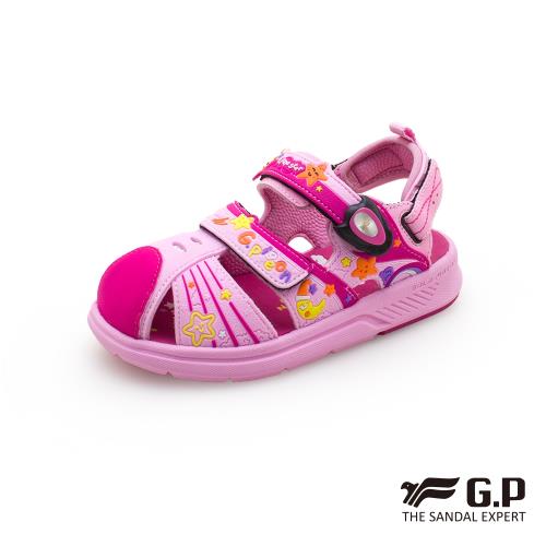G.P ★漫步星空★輕量包頭鞋-粉色 G1625B GP 涼鞋 童鞋 護趾鞋 包頭鞋