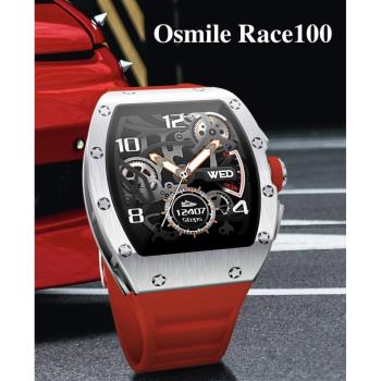 Osmile Race100 智慧手錶，搭載1.3吋高畫質IPS彩色觸控銀幕，支援iOS與Android系統，內建GPS定位、心率偵測、睡眠監測、計步與計時器功能，防潑水設計輕巧僅72.5g，尺寸260x45x10mm，待機時間約3-7天。提供白色系、黑色系、紅色系選擇，NCC許可CCAH20LP1251T9，享1年保固。適合運動愛好者追蹤健康資料，提升生活品質！