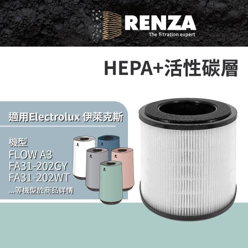 適用 Electrolux 伊萊克斯 Flow A3 FA31-202 空氣清淨機 替代 EFFCLN2 HEPA+活性碳二合一濾網 濾芯