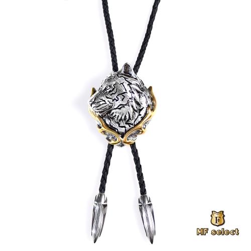 虎年 保羅領帶 Bolo Tie 美式領帶 虎虎生豐 焱虎 古銀款│MF select