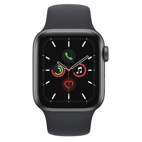 Apple Watch SE GPS 44mm太空灰色鋁金屬錶殼+午夜色運動錶帶|會員獨享