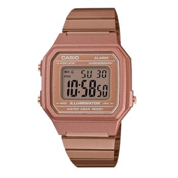 【CASIO 卡西歐】日系- 復古玫瑰金錶款(B650WC-5A)