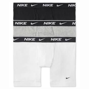 Nike 2022男時尚彈力黑灰白色四角修飾內褲混搭3件組