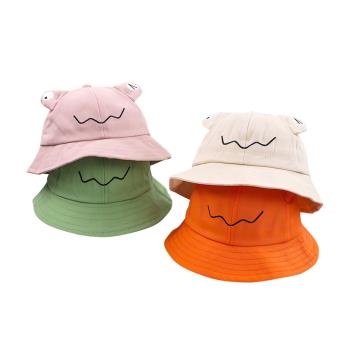 Colorland-兒童漁夫帽 青蛙造型寶寶防曬帽 童帽 遮陽帽