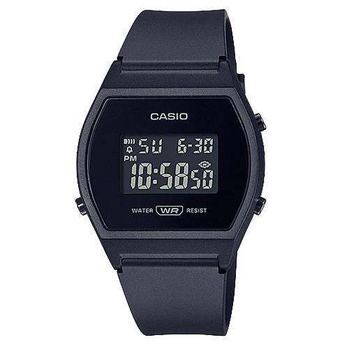【CASIO 卡西歐】電子錶 橡膠錶帶 防水50米 LED背光(LW-204-1B)
