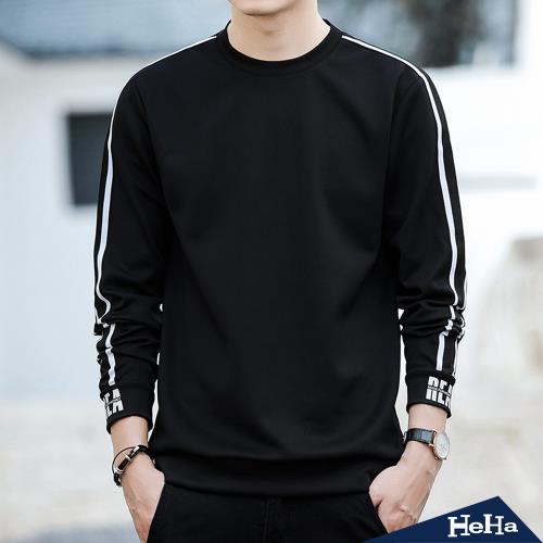 【HeHa】現貨 袖子撞色條紋長袖T恤 三色