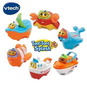 【Vtech】2合1嘟嘟戲水洗澡玩具(3入組)-2款任選