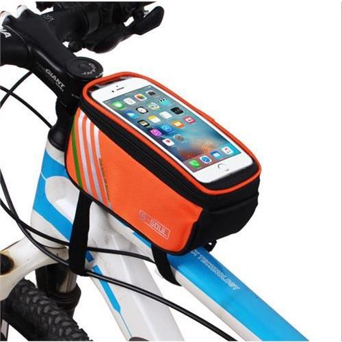 環球嚴選-B-SOUL山地車自行車觸屏手機包上管包手機袋前梁包馬鞍包騎行裝備