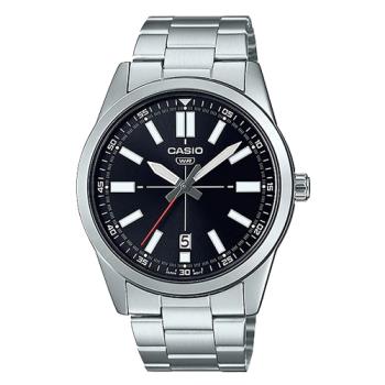 【CASIO 卡西歐】指針男錶 不鏽鋼錶帶 生活防水 日期顯示 MTP-VD02D(MTP-VD02D-1E)