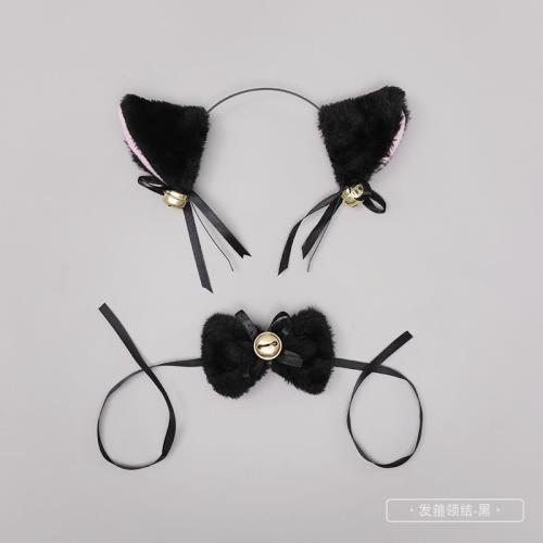 環球嚴選-一件代發貓咪女仆lolita飾品cosplay獸耳發夾貓耳朵對夾貓尾套裝