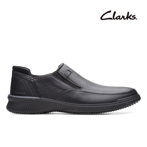 【Clarks】Donaway Step 寬楦舒適緩震便鞋 黑色(CLM61480C)