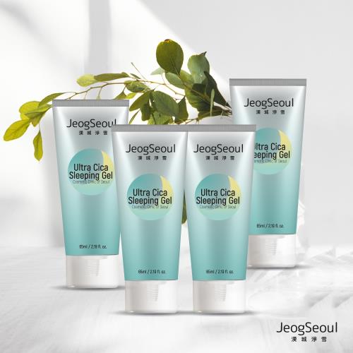 【JeogSeoul 漢城淨雪】積雪草極致線雕晚安凍膜65ml X4入超值優惠組