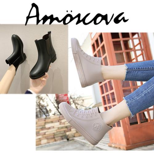 【Amoscova】2022NEW 現貨 時尚雨鞋 雨靴 晴雨鞋雨靴 女雨靴雨鞋兩款任選（1609/1610）