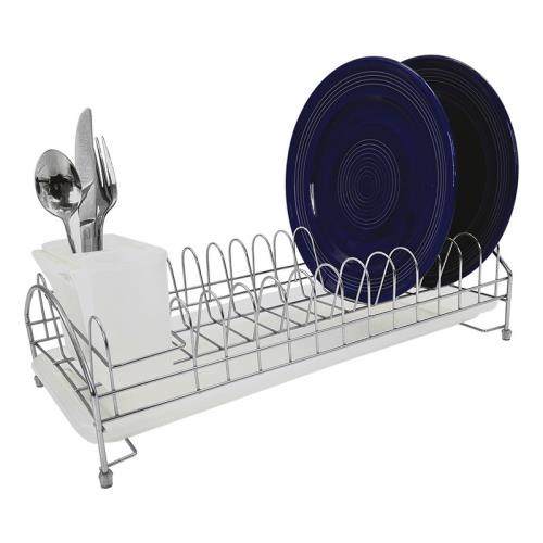 環球嚴選-單層鐵線瀝水架碗柜碗槃架碗碟架廚房上方置物架水池碗筷濾水架