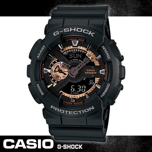 【CASIO 卡西歐 G-SHOCK 系列】大錶面-多層次錶盤機械風(GA-110RG-1A )