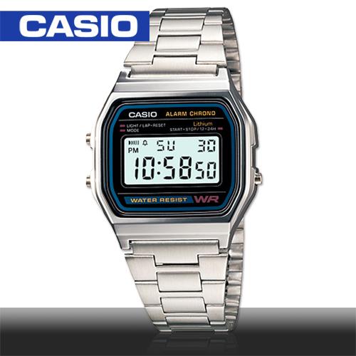 【CASIO 卡西歐】日系－復古風數字型電子錶（A158WA-1 )