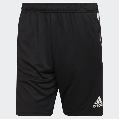 Adidas Condivo 22 男裝 短褲 訓練 足球 吸濕排汗 拼接網布 拉鍊口袋 黑【運動世界】H21259