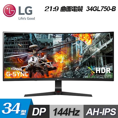 【LG 樂金】34GL750-B 34型 21:9 UltraWide 專業電競顯示螢幕