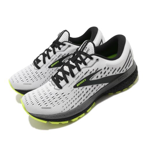 Brooks 慢跑鞋 Ghost 13 運動 反光 男鞋 路跑 緩震 DNA科技 透氣 健身 球鞋 白 黑 1103481D129 [ACS 跨運動]