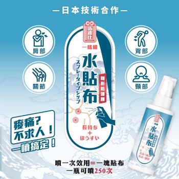 伍波比-水貼布隱形防護膜(痠痛/貼布/舒緩)-2罐組