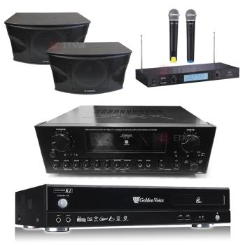 金嗓 CPX-900 R2伴唱機 4TB+SAK-5888擴大機+TR-9688無線麥克風+AV MUSICAL KS-10PRO喇叭
