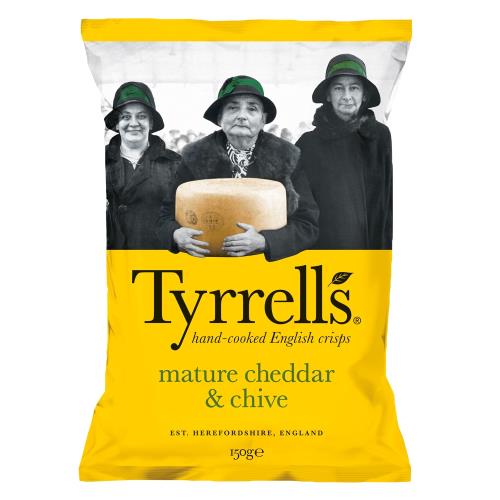 【Tyrrells泰勒思】英國洋芋片150g-巧達起司