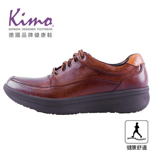 Kimo德國品牌健康鞋-專利足弓支撐-彈性萊卡舒適健康鞋 男鞋 (咖KAIWM027028)