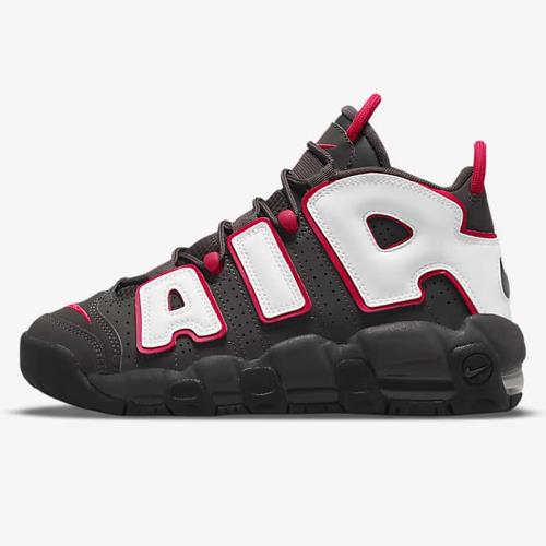 Nike Air More Uptempo GS 大童女鞋休閒大AIR 氣墊支撐黑白紅【運動