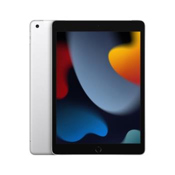Apple 第九代 iPad 10.2 吋 64G WiFi-含AirPods 第二代有線版+鋼化玻璃貼+可立式三折皮套