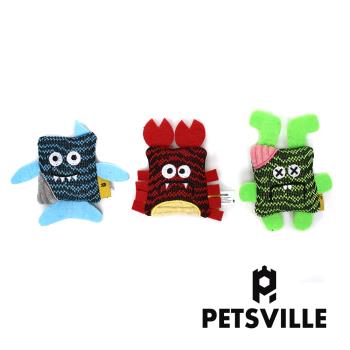 Petsville派思維 沙沙系列貓咪耐咬貓薄荷玩具(三款任選)