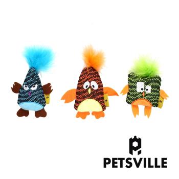 Petsville派思維 殺馬特鳥系列貓咪耐咬貓薄荷玩具(三款任選)