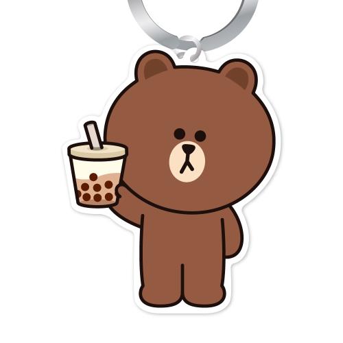 LINE FRIENDS《熊大珍奶》造型一卡通 代銷