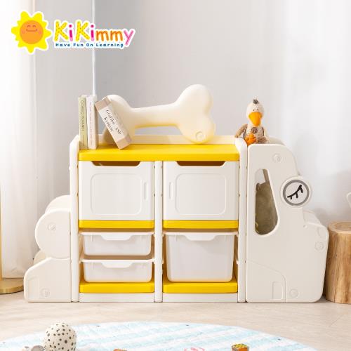 Kikimmy 兒童多功能大容量童趣造型收納櫃(兩色可選)