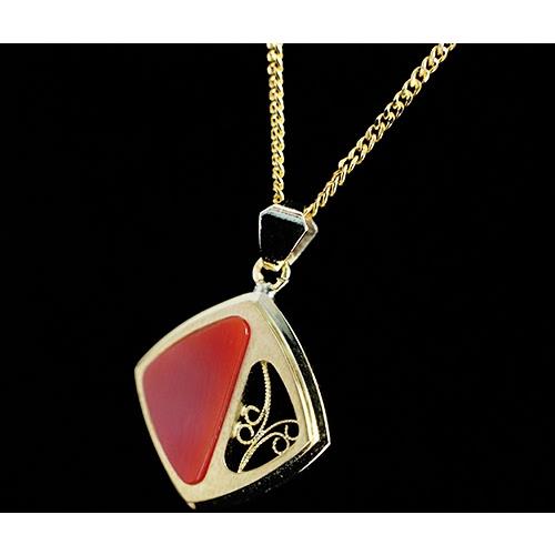 丹莉珠寶 天然紅珊瑚造型鍊