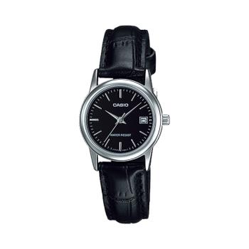 【CASIO 卡西歐】指針錶 皮革錶帶 生活防水 礦物玻璃(LTP-V002L-1A)